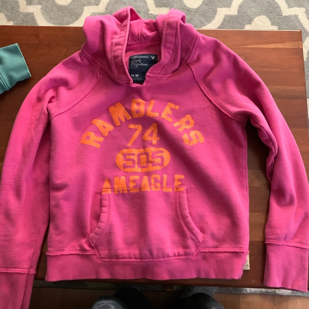 Pink American Eagle Hoodie
